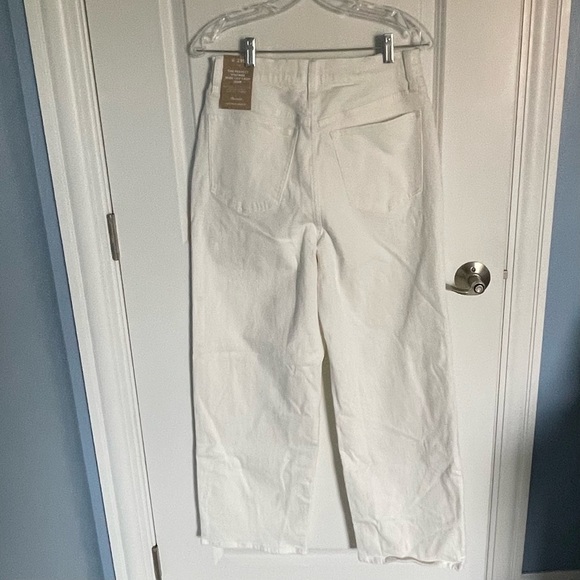 New! The Tall Perfect Vintage Wide-Leg Crop Jean in Tile White 18906 - Picture 8 of 16